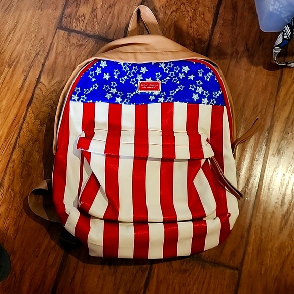 Betsey Johnson | Bags | Betsy Johnson American Flag Backpack | Poshmark